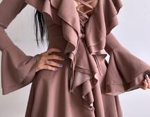 Сукня з з воланами на ґудзиках  Сукня з з воланами на ґудзиках  | PUSHKA SHOP