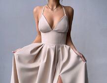 Сукня максі  з корсетним верхом і чашечками  | PUSHKA SHOP