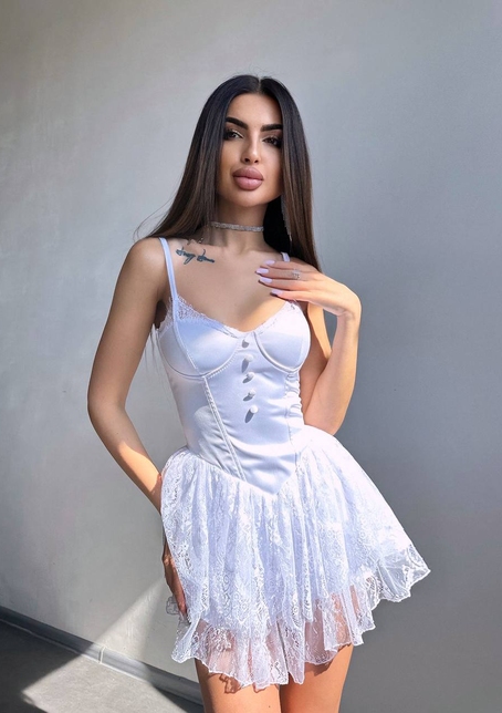 Атласний ромпер бюстьє  Атласний ромпер бюстьє  | PUSHKA SHOP