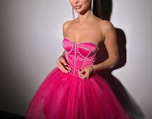 Комплект: корсет, декорований стразами  +  пишна фатинова спідниця Комплект: корсет, декорований стразами  +  пишна фатинова спідниця | PUSHKA SHOP