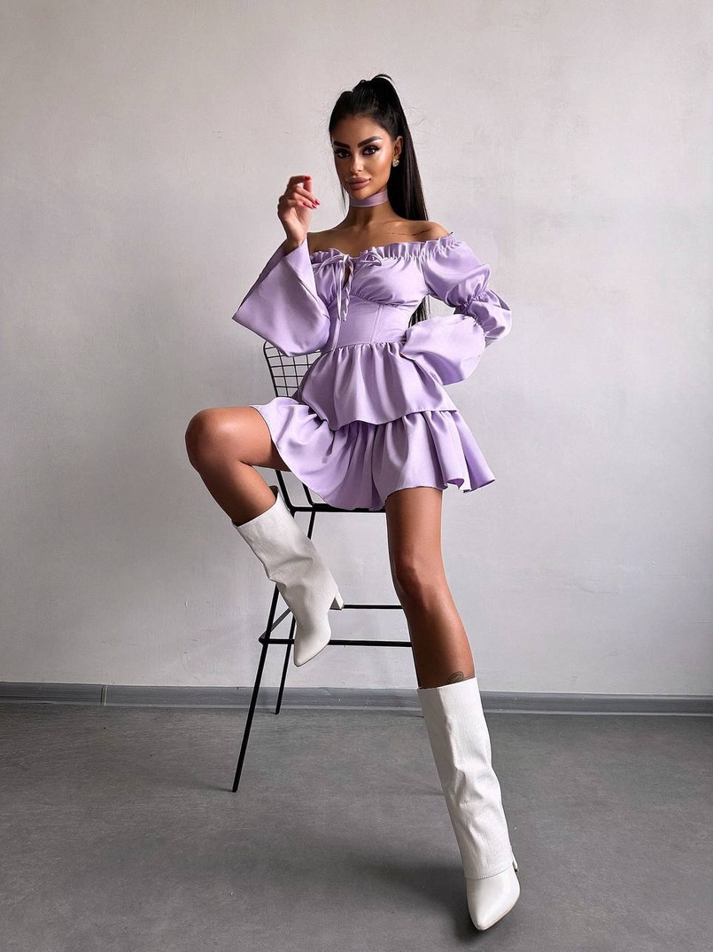 Сукня з чокером  Сукня з чокером  | PUSHKA SHOP