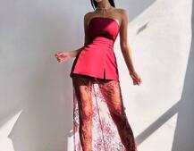 Комплект: піджак + блуза з баской + мереживна спідниця-шорти  Комплект: піджак + блуза з баской + мереживна спідниця-шорти  | PUSHKA SHOP