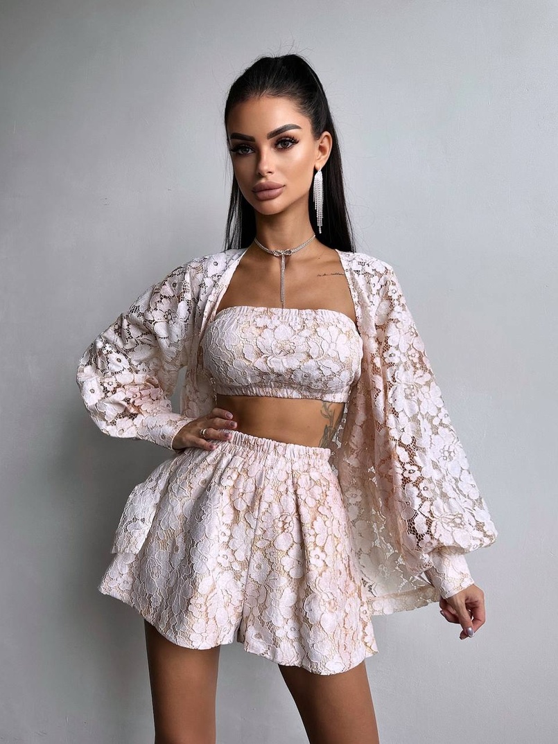 Мереживний комплект трійка  | PUSHKA SHOP