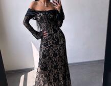 Мереживна сукня максі   Мереживна сукня максі   | PUSHKA SHOP