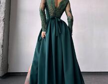 Сукня максі з мереживом  | PUSHKA SHOP