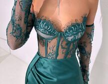 Комплект: мереживний корсет  +  спідниця максі   Комплект: мереживний корсет  +  спідниця максі   | PUSHKA SHOP