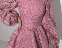 Мереживна сукня з корсетним верхом та пишною подвійною спідницею  Мереживна сукня з корсетним верхом та пишною подвійною спідницею  | PUSHKA SHOP