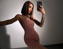 Сукня із сітки зі стразами на трикотажній підкладці  Сукня із сітки зі стразами на трикотажній підкладці  | PUSHKA SHOP