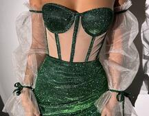 Сяючий комплект: корсет + спідниця  Сяючий комплект: корсет + спідниця  | PUSHKA SHOP