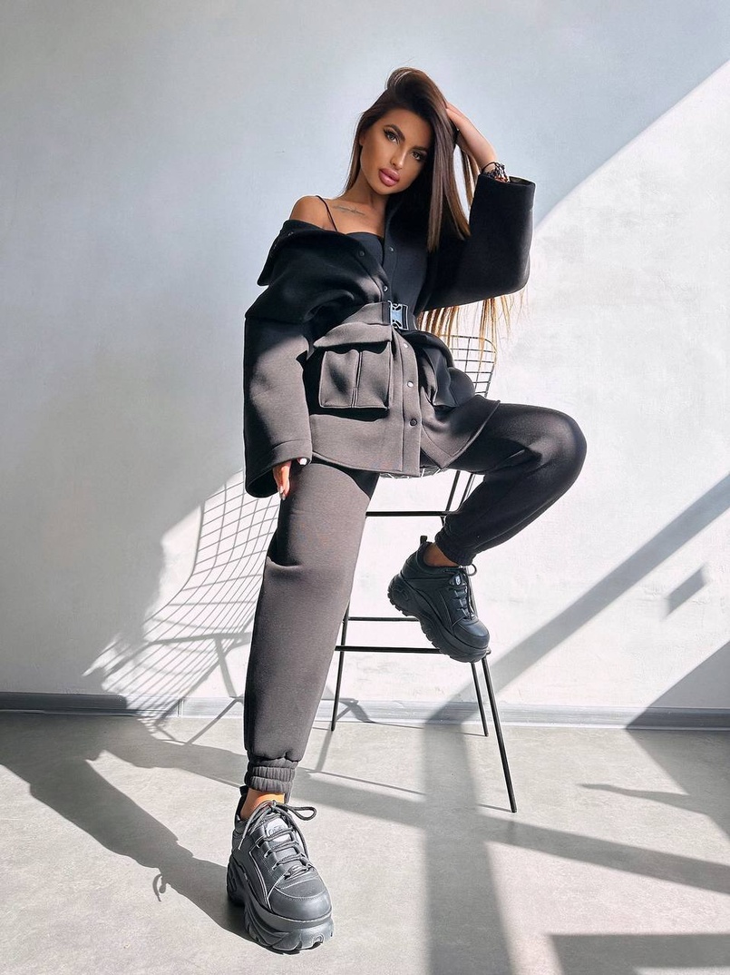 Комплект: тепла сорочка на кнопках + джоггери Комплект: тепла сорочка на кнопках + джоггери | PUSHKA SHOP