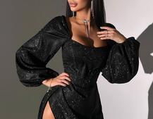 Сяючий комплект: корсет + спідниця  максі з драпіруванням Сяючий комплект: корсет + спідниця  максі з драпіруванням | PUSHKA SHOP