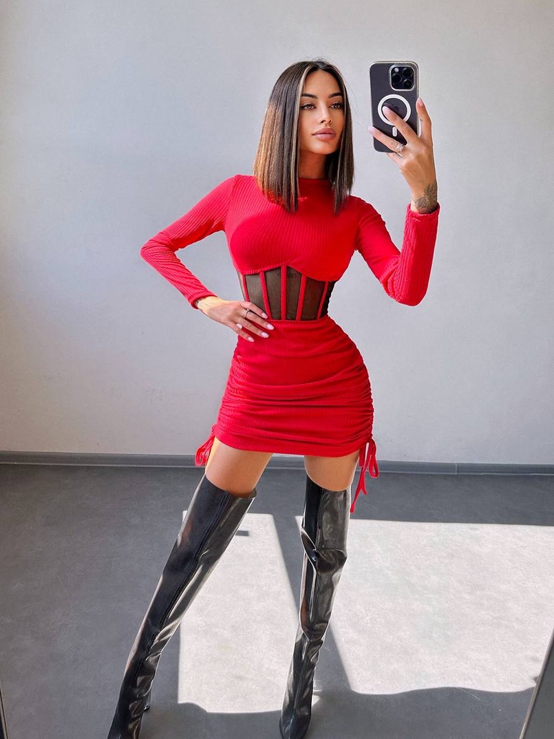 Сукня-міні  з елементами корсету  Довжину спідниці можна регулювати  Сукня-міні  з елементами корсету  Довжину спідниці можна регулювати  | PUSHKA SHOP