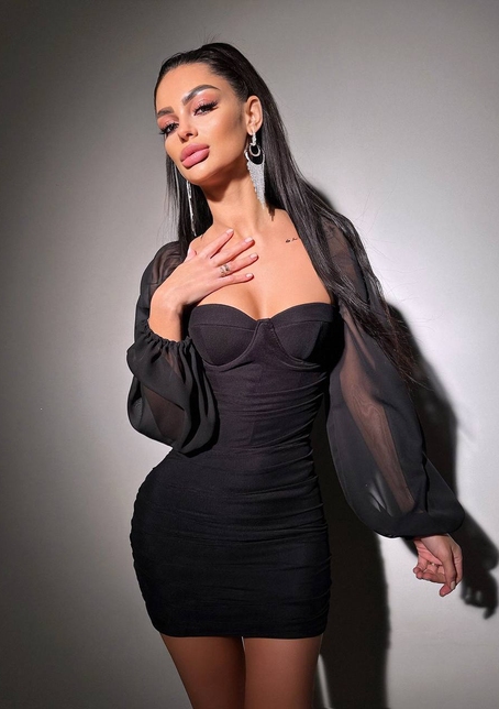 Корсетна сукня з чашечками з ефектом push up з драпіруванням   | PUSHKA SHOP