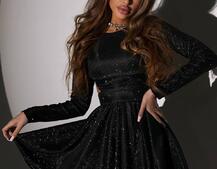 Блискуча сукня з відкритою  спинкою Блискуча сукня з відкритою  спинкою | PUSHKA SHOP