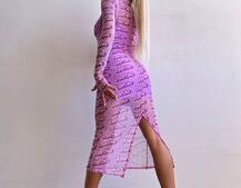 Сукня міді з принтом  Сукня міді з принтом  | PUSHKA SHOP