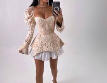 Мереживна сукня з чашечками  Мереживна сукня з чашечками  | PUSHKA SHOP