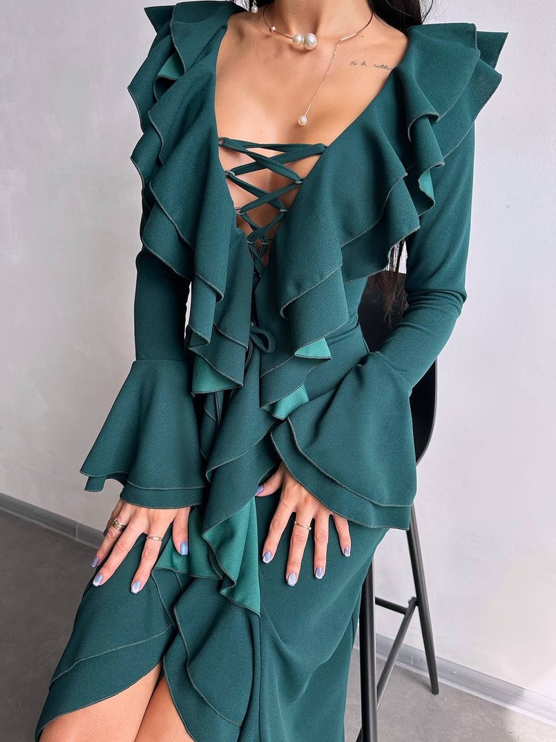 Сукня з воланами  Сукня з воланами  | PUSHKA SHOP