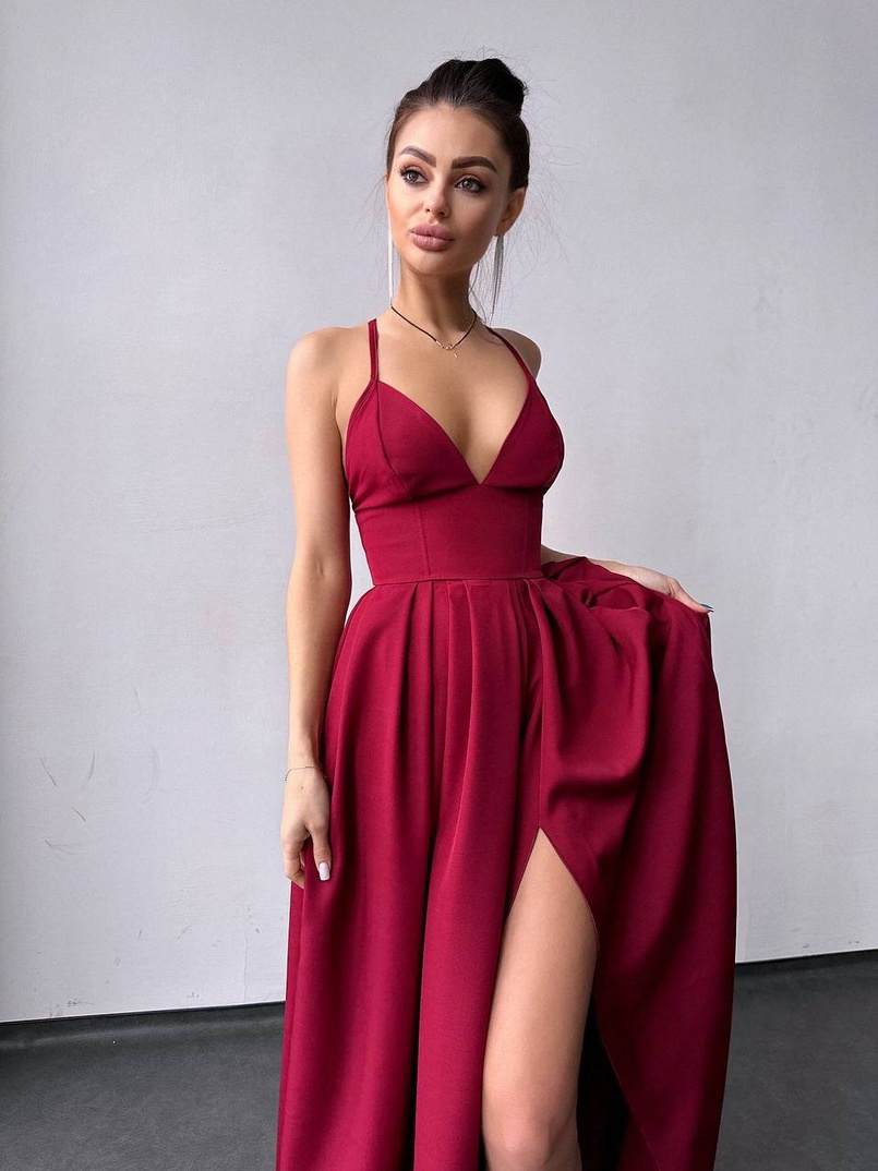 Сукня максі  з корсетним верхом і чашечками  Сукня максі  з корсетним верхом і чашечками  | PUSHKA SHOP