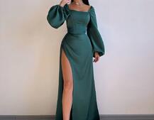 Атласний комплект: корсет + спідниця максі з драпіруванням Атласний комплект: корсет + спідниця максі з драпіруванням | PUSHKA SHOP