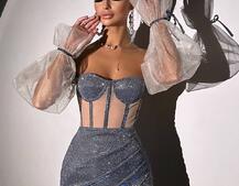 Сяючий комплект: корсет + спідниця  Сяючий комплект: корсет + спідниця  | PUSHKA SHOP