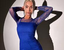 Сукня міні з сяючими стразами Сукня міні з сяючими стразами | PUSHKA SHOP