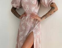 Улюблена сукня міді зі шнурівкою на спинці в нових кольорах Улюблена сукня міді зі шнурівкою на спинці в нових кольорах | PUSHKA SHOP