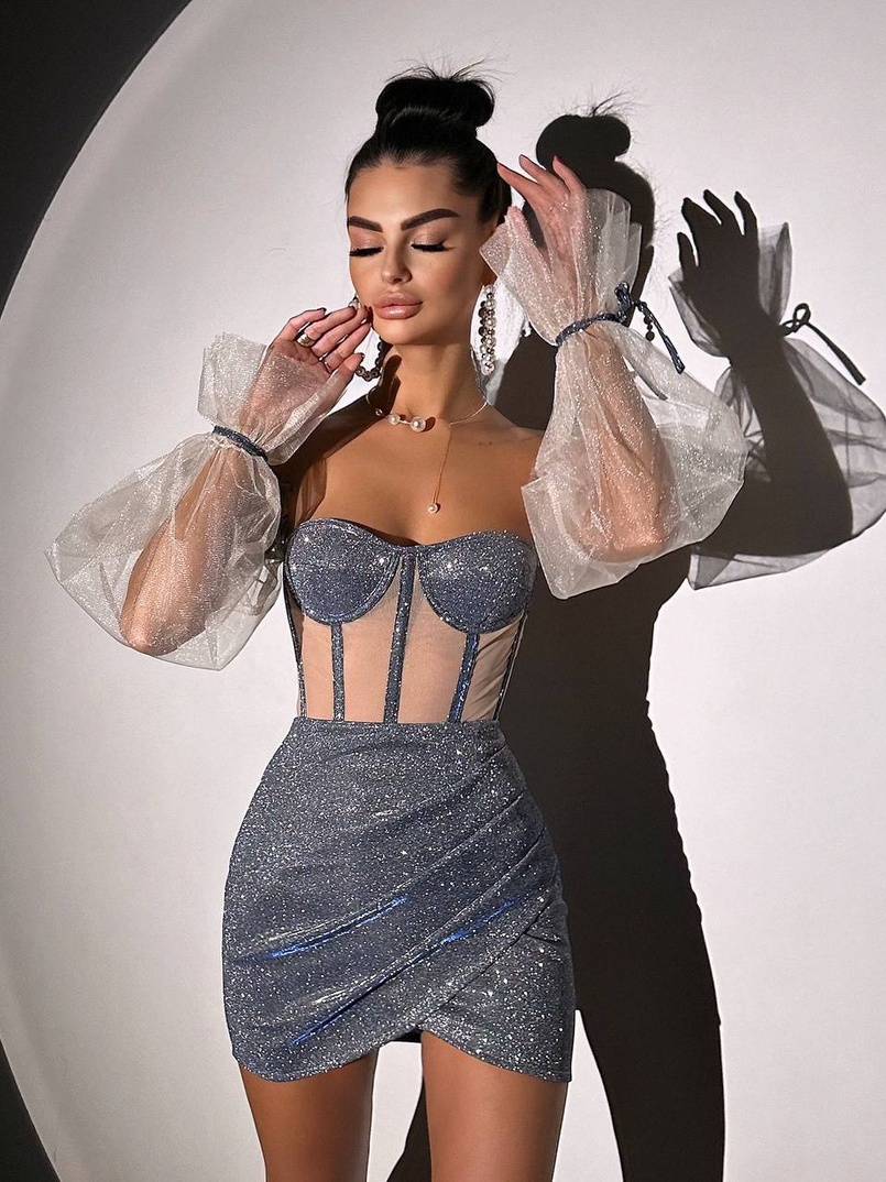 Сяючий комплект: корсет + спідниця  Сяючий комплект: корсет + спідниця  | PUSHKA SHOP