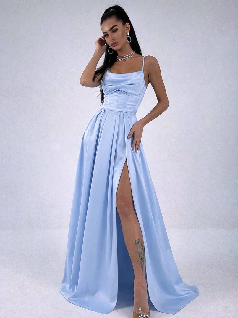 Атласний комплект: корсет + спідниця максі Атласний комплект: корсет + спідниця максі | PUSHKA SHOP