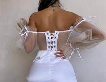 Атласний  комплект: корсет + спідниця  Атласний  комплект: корсет + спідниця  | PUSHKA SHOP