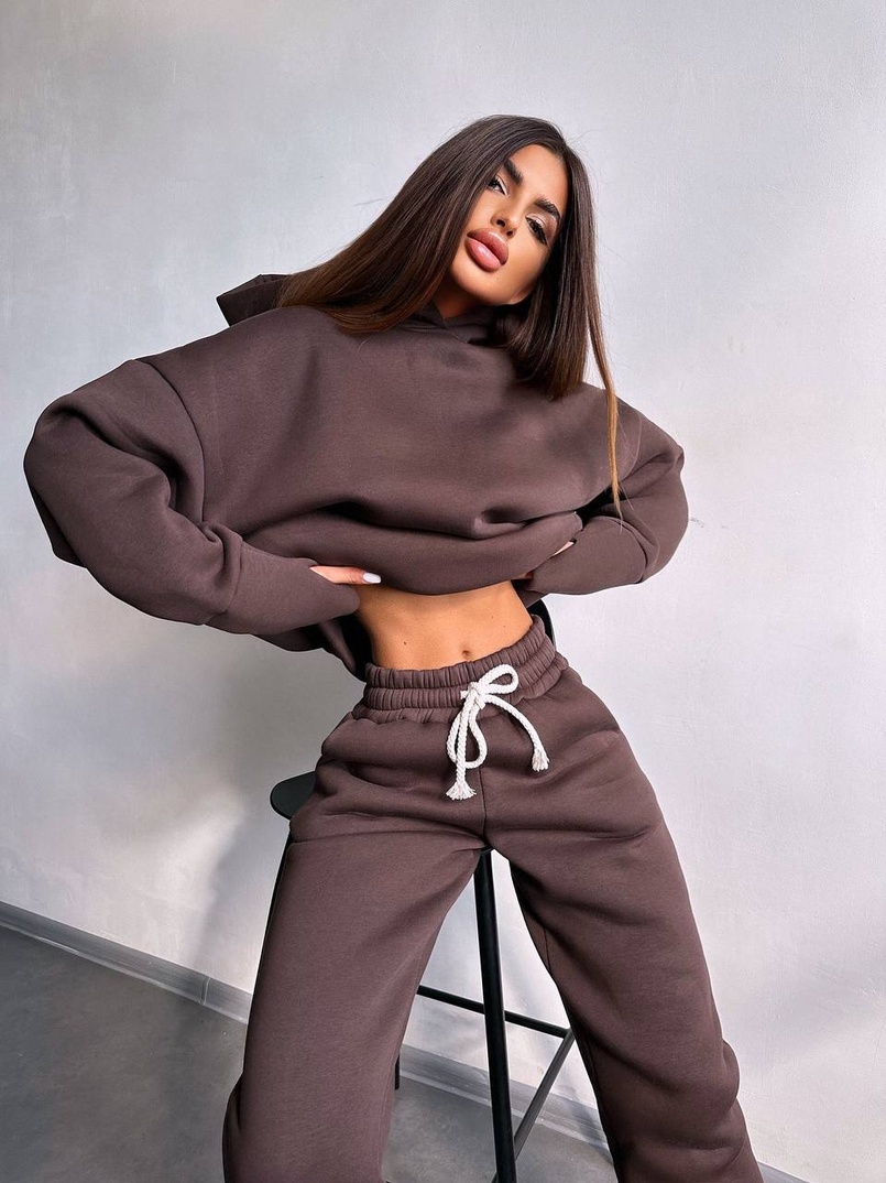 Теплий комплект: худі + спортивні штани Теплий комплект: худі + спортивні штани | PUSHKA SHOP