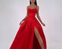 Атласний комплект: корсет + спідниця максі  | PUSHKA SHOP