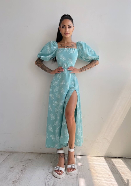 Улюблена сукня міді зі шнурівкою на спинці в нових кольорах | PUSHKA SHOP