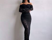 Мереживна сукня максі з драпіруванням Мереживна сукня максі з драпіруванням | PUSHKA SHOP