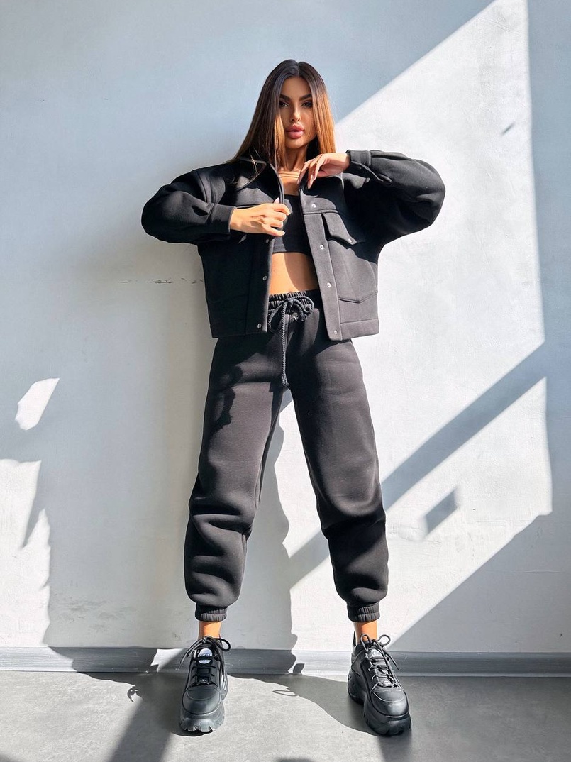 Комплект: тепла сорочка на кнопках + джоггери | PUSHKA SHOP