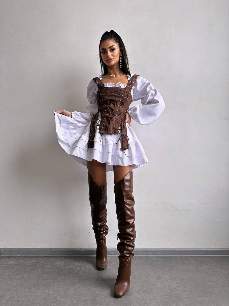 Комплект: сукня + корсет  Комплект: сукня + корсет  | PUSHKA SHOP