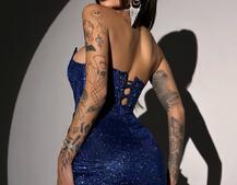 Сяючий комплект: корсет + спідниця   | PUSHKA SHOP