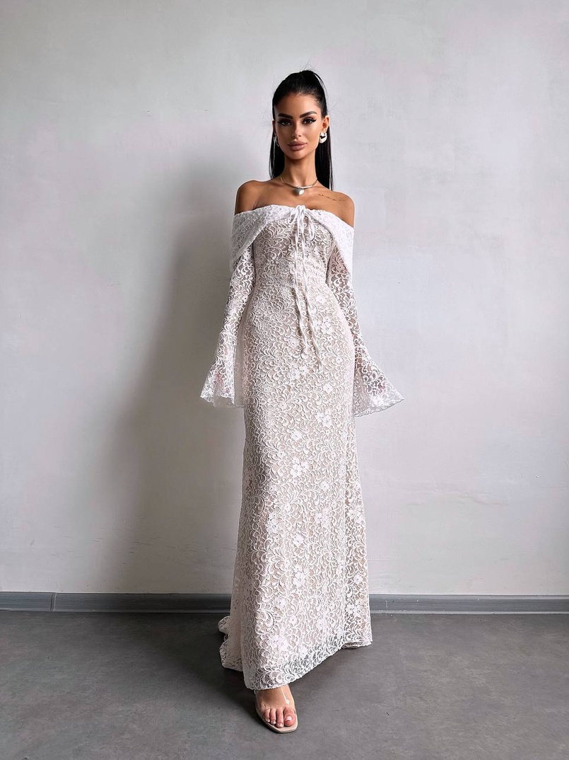 Мереживна сукня максі   Мереживна сукня максі   | PUSHKA SHOP