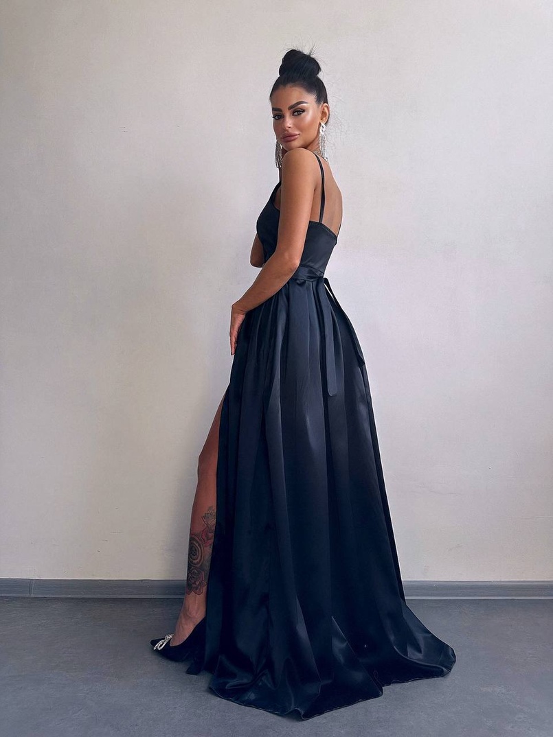 Атласна сукня максі  Атласна сукня максі  | PUSHKA SHOP