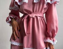 Сукня декорована мереживом Сукня декорована мереживом | PUSHKA SHOP