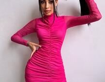 Сукня міні з драпіруванням  Сукня міні з драпіруванням  | PUSHKA SHOP