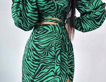 Комплект: топ із зав'язками на талії + спідниця міді з розрізом | PUSHKA SHOP