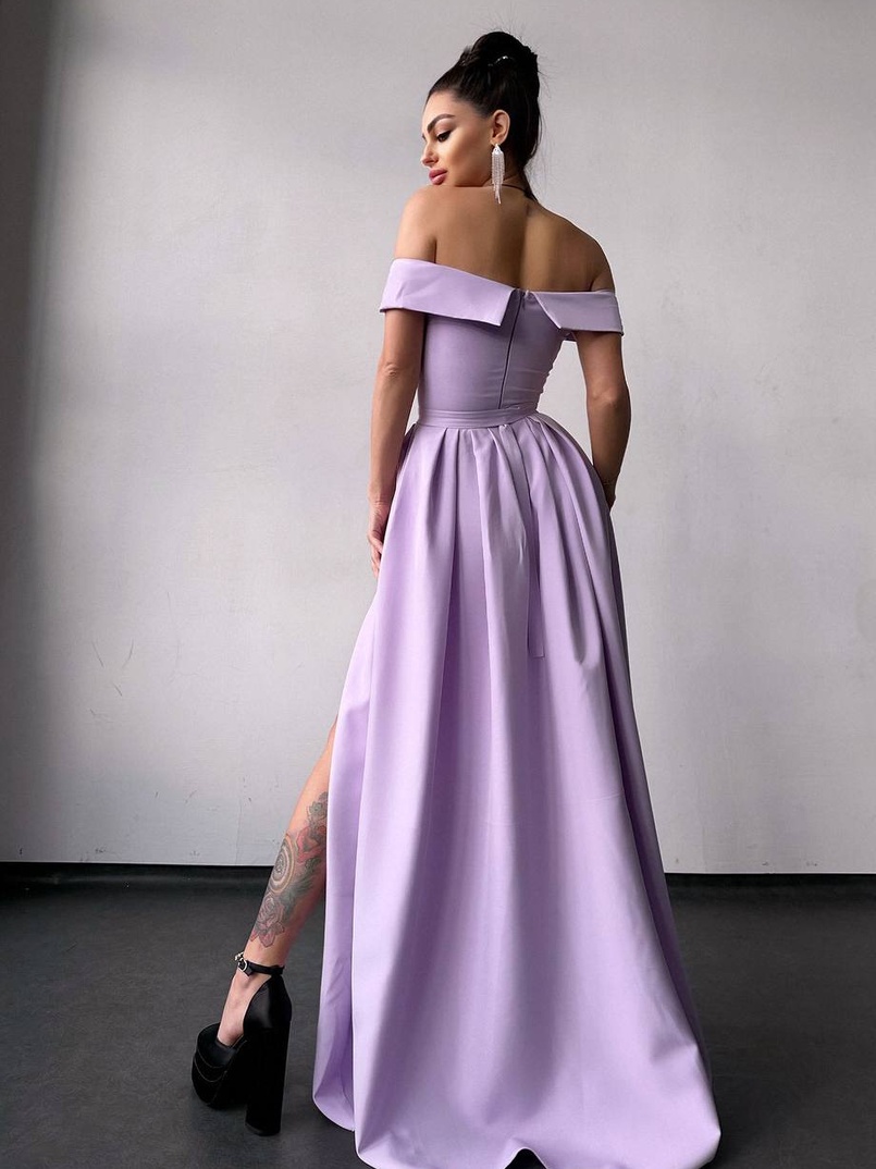 Сукня максі з відкритими плечима  Сукня максі з відкритими плечима  | PUSHKA SHOP