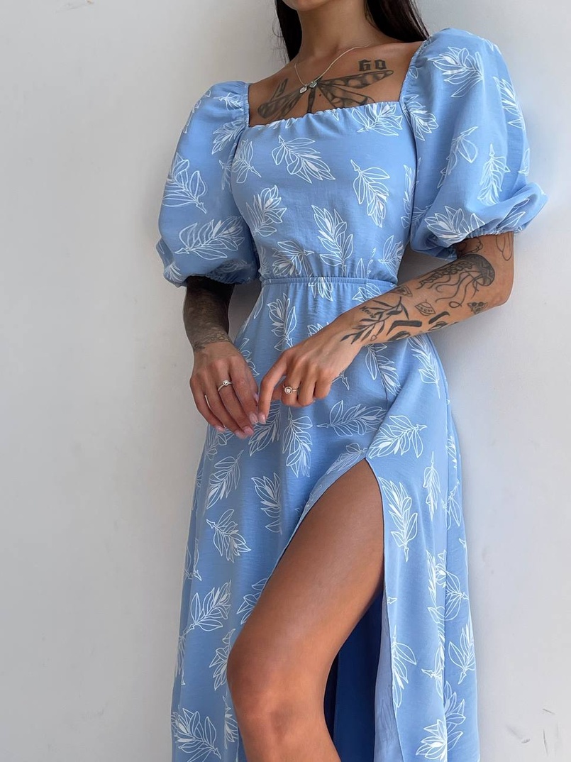 Улюблена сукня міді зі шнурівкою на спинці в нових кольорах | PUSHKA SHOP