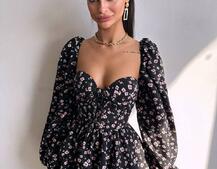 Корсетна сукня -бюстьє з пишною спідницею  Корсетна сукня -бюстьє з пишною спідницею  | PUSHKA SHOP