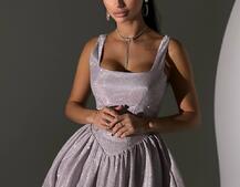 Сяюча корсетна сукня міні Сяюча корсетна сукня міні | PUSHKA SHOP