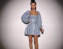 Сяюча корсетна сукня бюстьє з подвійною спідницею Сяюча корсетна сукня бюстьє з подвійною спідницею | PUSHKA SHOP