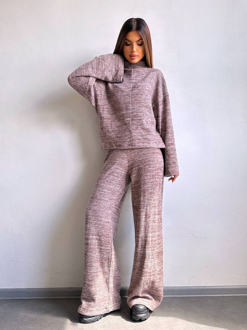 Трикотажний базовий комплект: світшот + штани  Трикотажний базовий комплект: світшот + штани  | PUSHKA SHOP