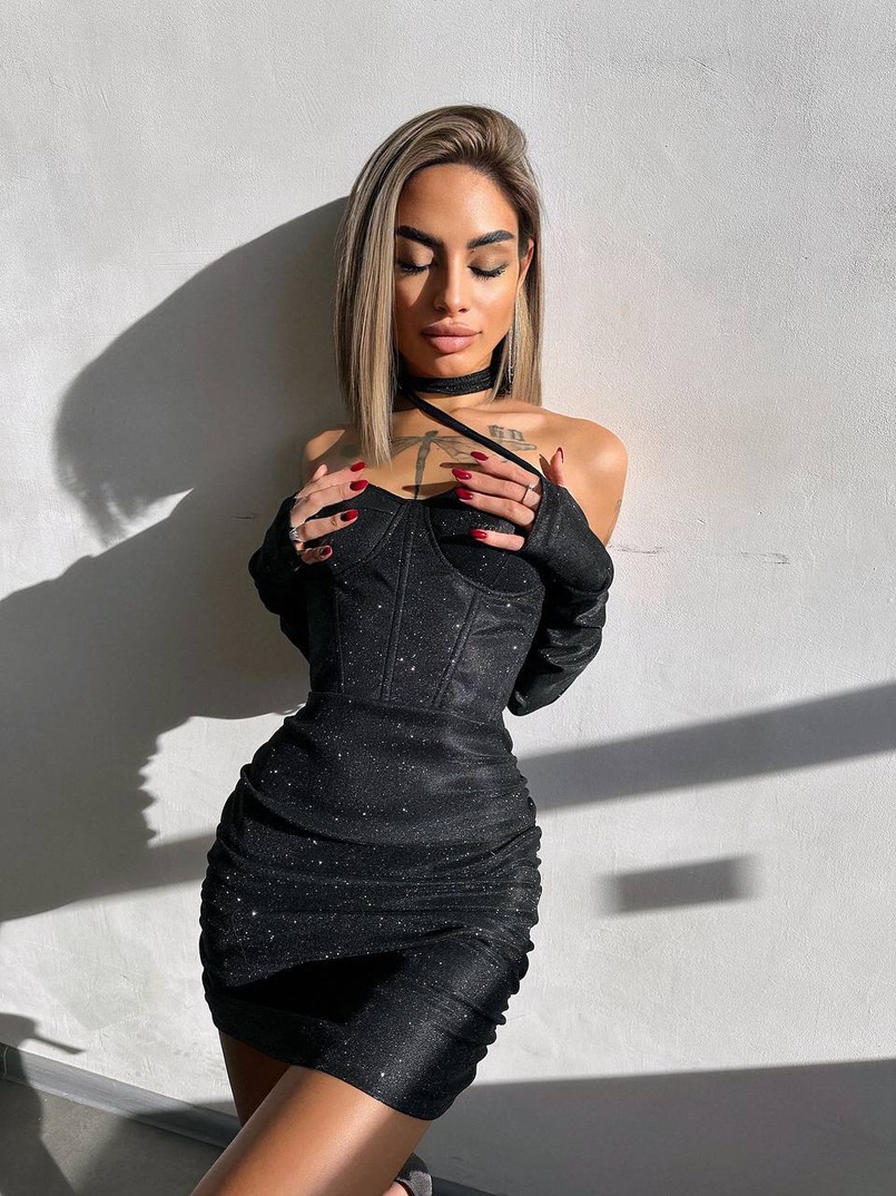 Сяюча корсетна сукня бюстьє Сяюча корсетна сукня бюстьє | PUSHKA SHOP