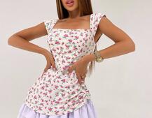 Сукня з квітковим принтом  | PUSHKA SHOP