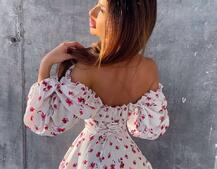 Сукня з воланами та шнурівкою  по спинці Сукня з воланами та шнурівкою  по спинці | PUSHKA SHOP